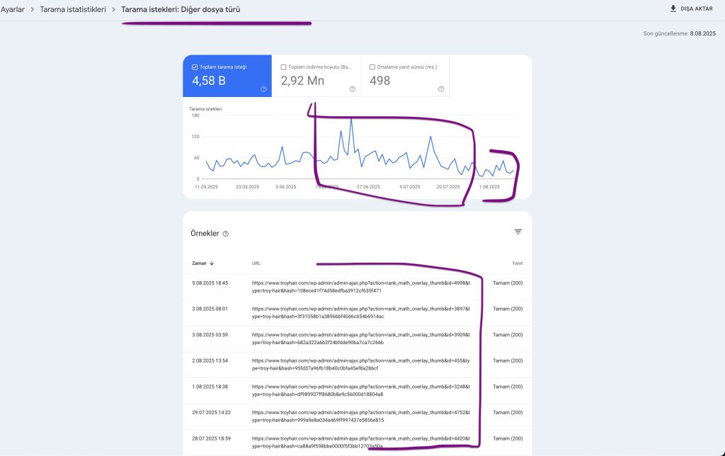 Troy Hair Seo Basarisi 1 10 Agustos Tarama Istekleri Diger Dosya Turu